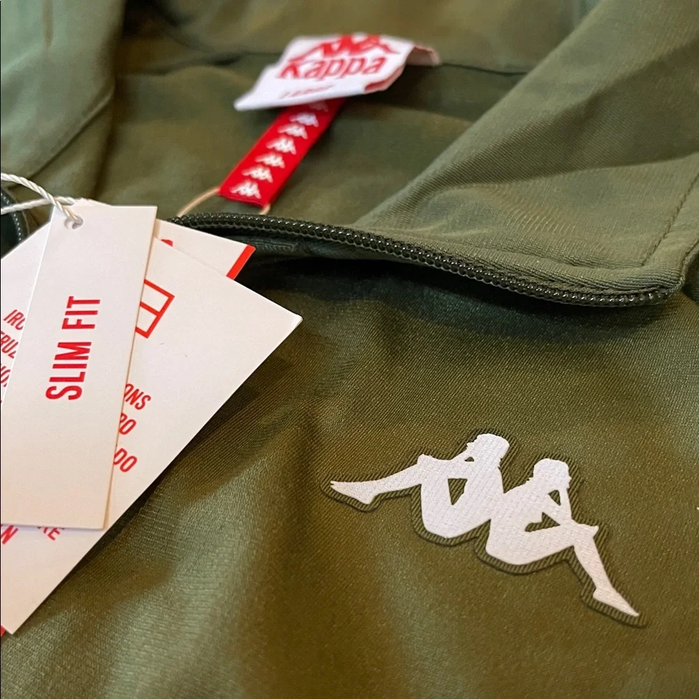 VINTAGE TRACK KAPPA ARMY GREEN JACKET ZIP UP - Picture 3 of 6